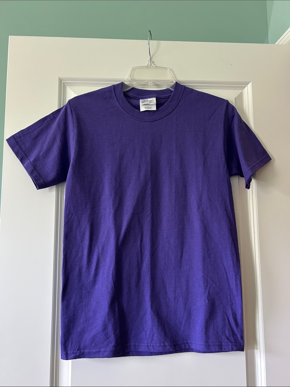 Port and Company Purple Long Sleeve Kids Tee